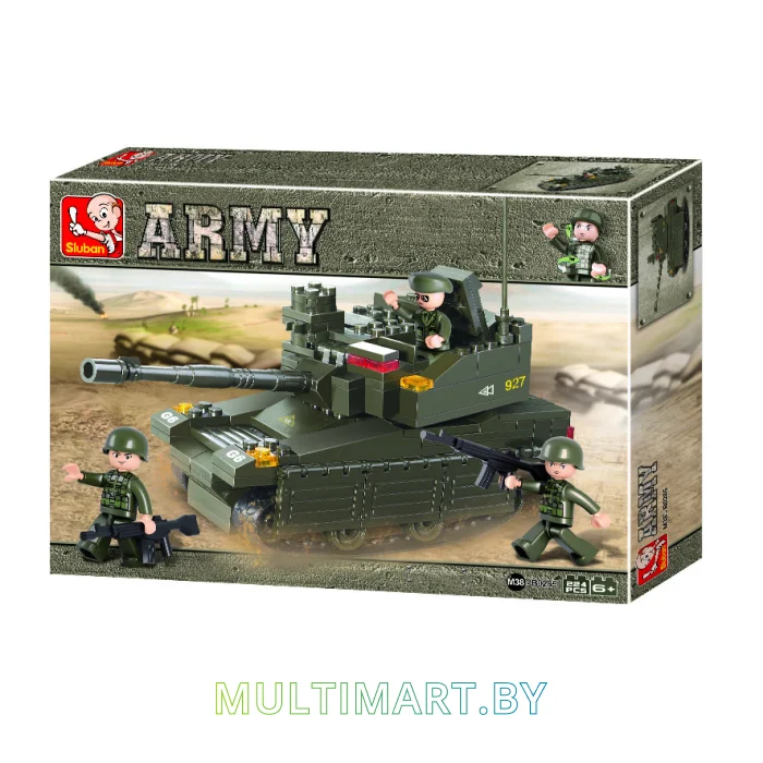 Конструктор Sluban M38-B0285 Танк Леопард (224 детали)